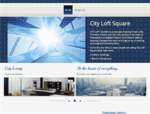 Tablet Screenshot of cityloftsquare.com